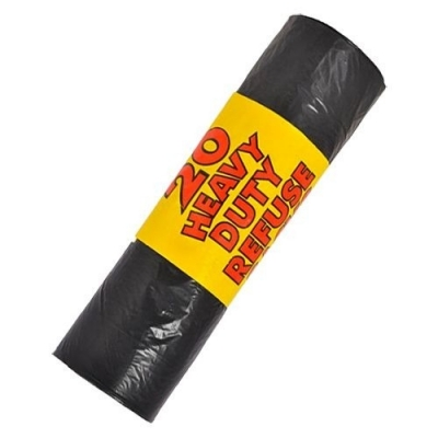 Black Refuse Sacks Bin Bags - 20's roll Black Refuse Sacks Bin Bags - 20's roll